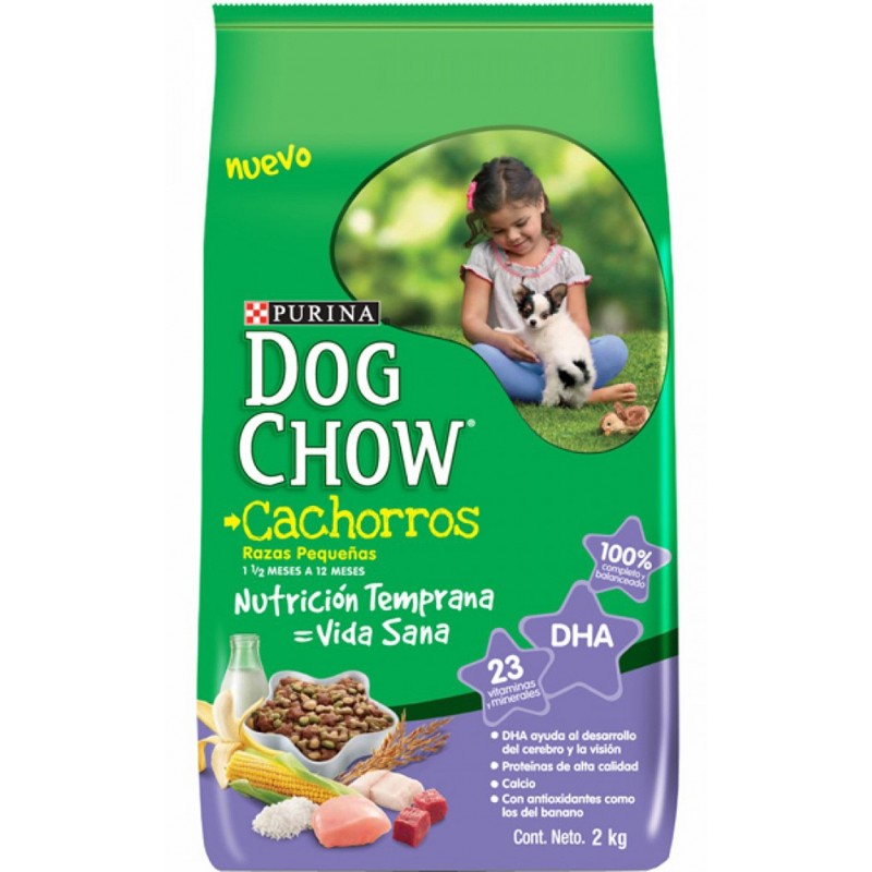 DOG CHOW CACHORROS RAZA PEQUEÑA NUTRICION TEMPRANA