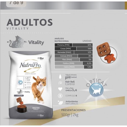 NUTRA PRO GATOS ADULTOS VITALITY