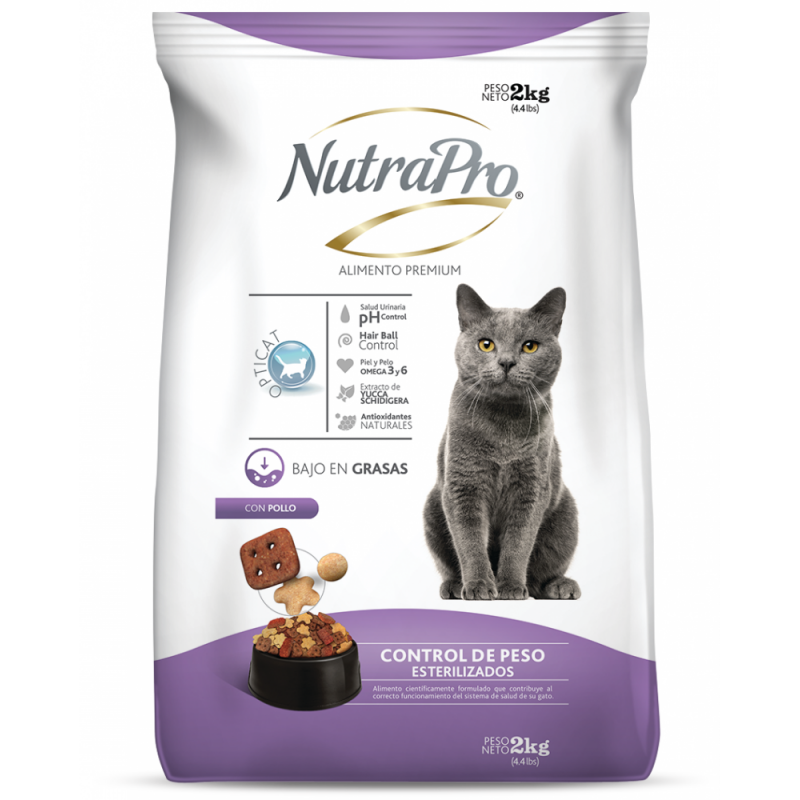 NUTRA PRO GATOS ADULTOS ESTER/CONTROL PESO