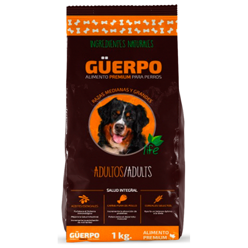 GUERPO PREMIUM ADULTO RAZAS MEDIANAS Y GRANDES