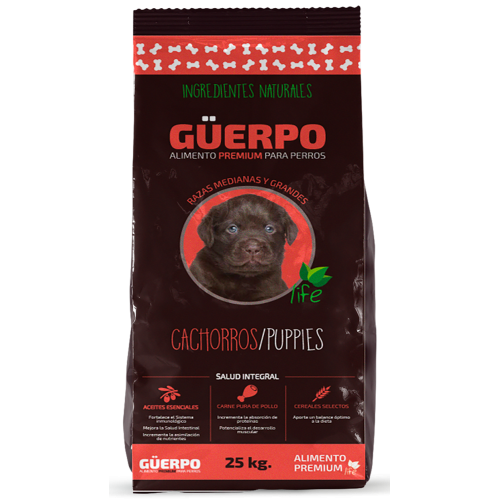 GUERPO PREMIUM CACHORRO RAZAS MEDIANAS Y GRANDES