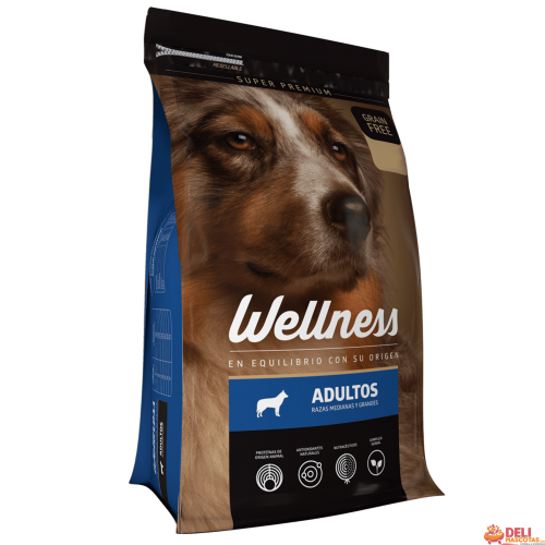 WELLNESS ADULTO DOG RMG GRAIN FREE