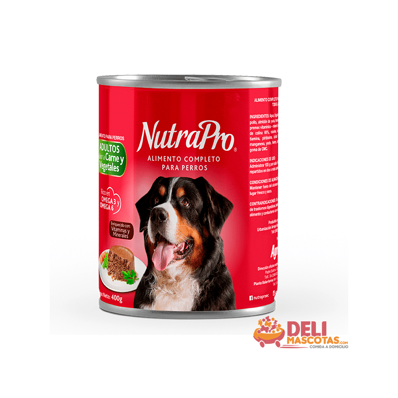 NUTRAPRO LATAS PERRO ADULTO CARNE/VEGETALES